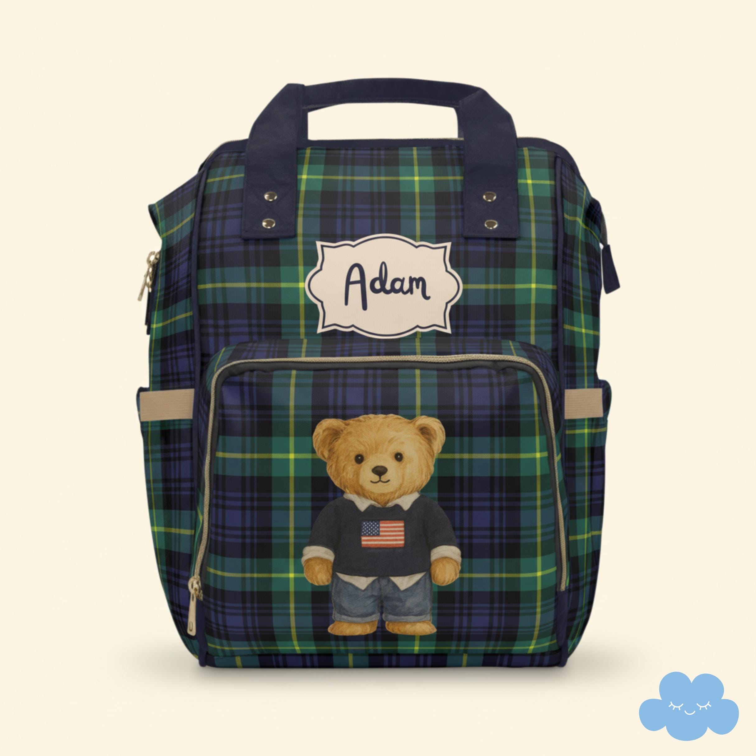 Plaid Backpack Purse - Etsy display picture 1
