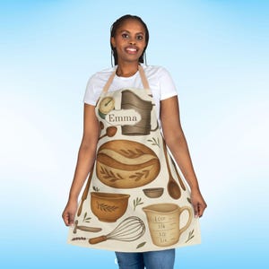Personalized Kitchen Apron | Baker Gift | Custom Apron | Foodie Gift | Custom Name Apron | Baker Apron | Mom Apron | Baking Gift
