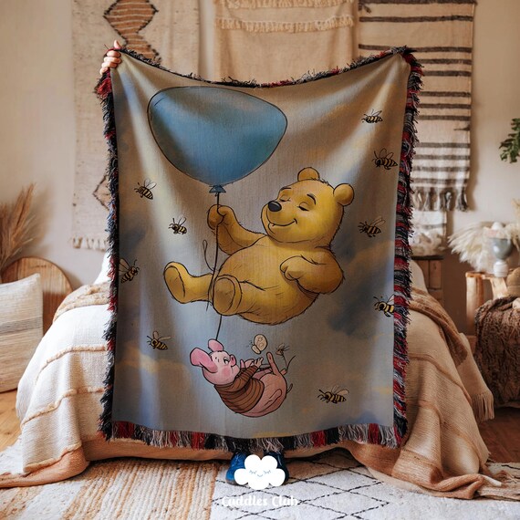 Woven Tapestry Throw Blanket Winnie The Pooh Tapestry Winnie The