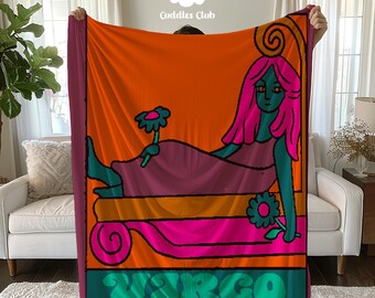 Zodiac Virgo Blanket - Astrology Gift, Soft Throw