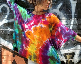 Funky Rainbow Galaxy Tunic in Tie Dye