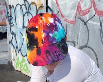 Colorful Tie Dye Baseball Hat