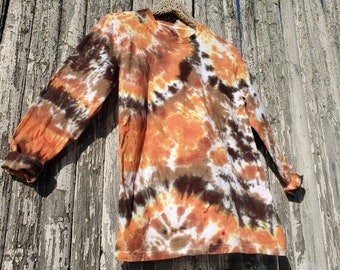 HARVEST Tie Dye Cotton Tee Shirt with Long Sleeves