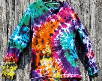 Super Groovy Henley Shirt, RAINBOW GALAXY