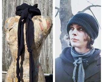Extra Long Knotted Rockstar Scarf (Ville Valo), Custom Color Options!