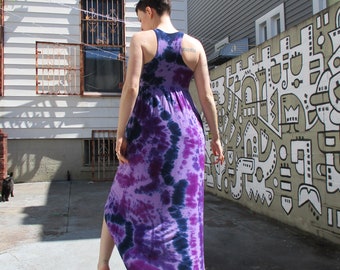 Tie Dye Maxi Dress - Etsy