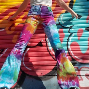 Amazing Stretchy Jeans, Tie Dye Bellbottoms
