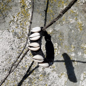 Cowrie Shell & Black Hemp Bracelet image 7