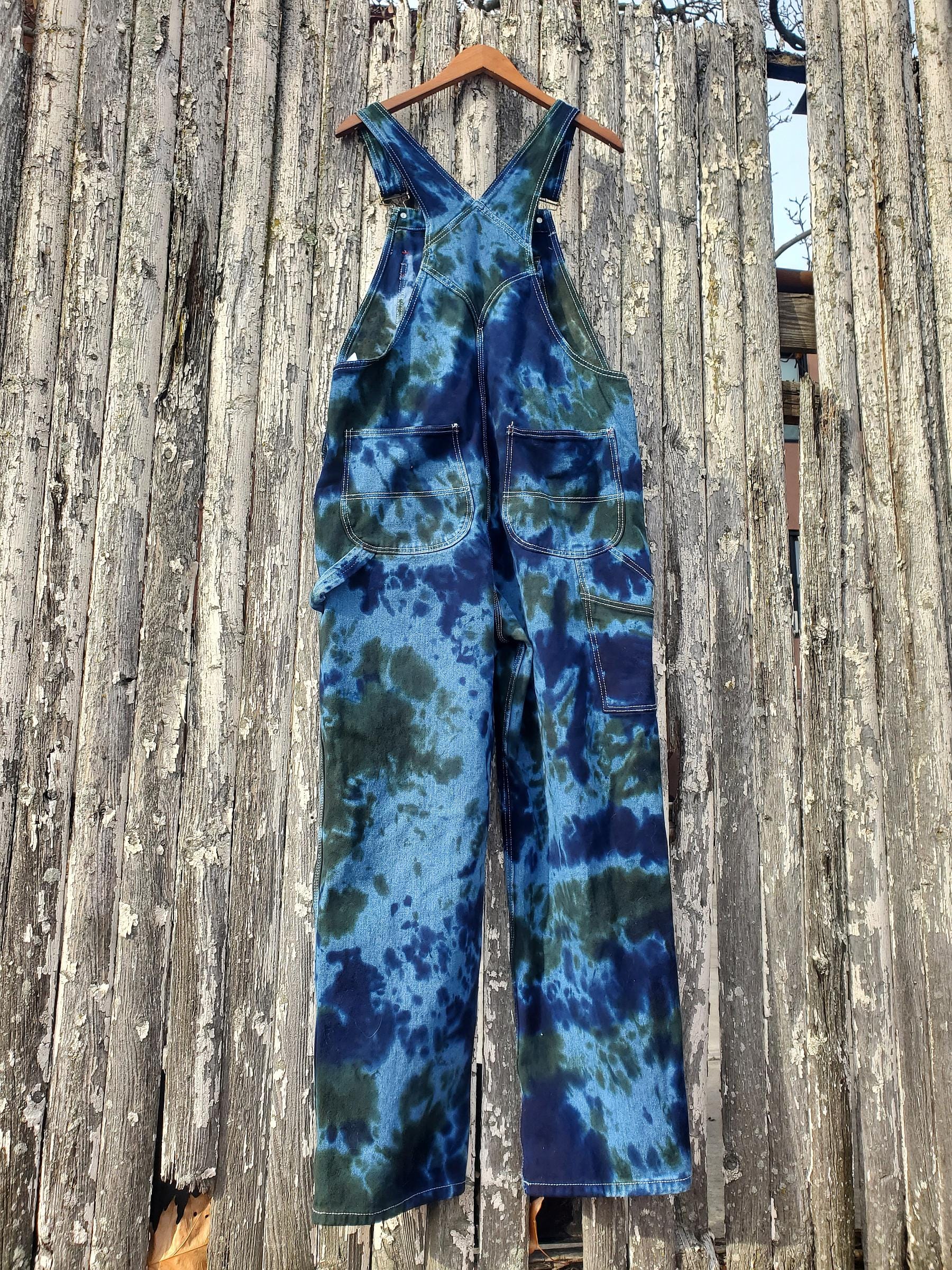 Tie Dye Rockstar Denim Overalls - Etsy
