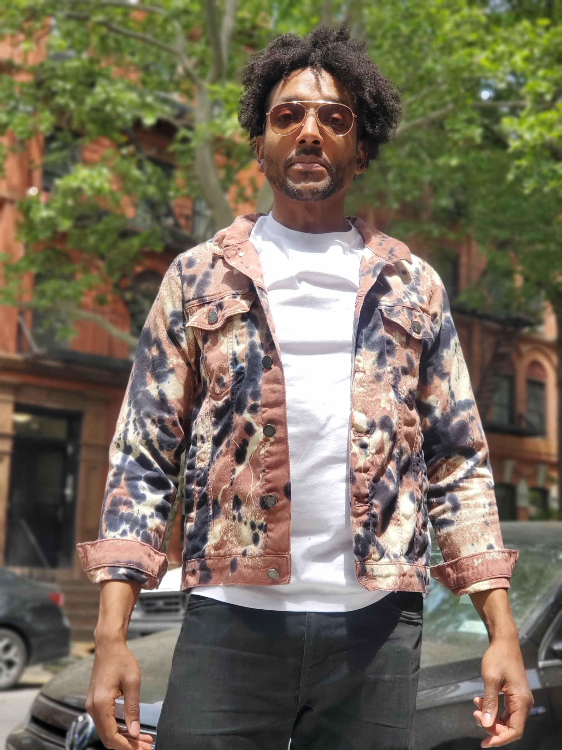 ジャケット・アウター Denim blouson jacket with bleached logo Diesel Denim blouson jacket with bleached logo - Jackets Mens in