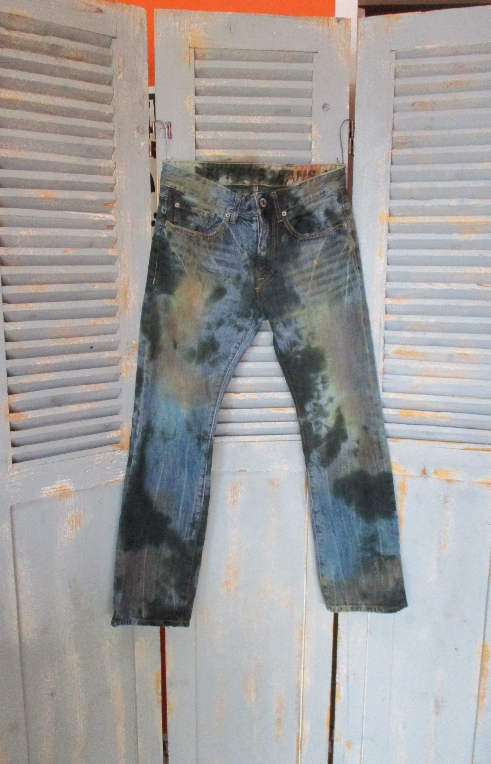 Hippie Tie Dye Express Jeans Sustainable Fashion | Etsy