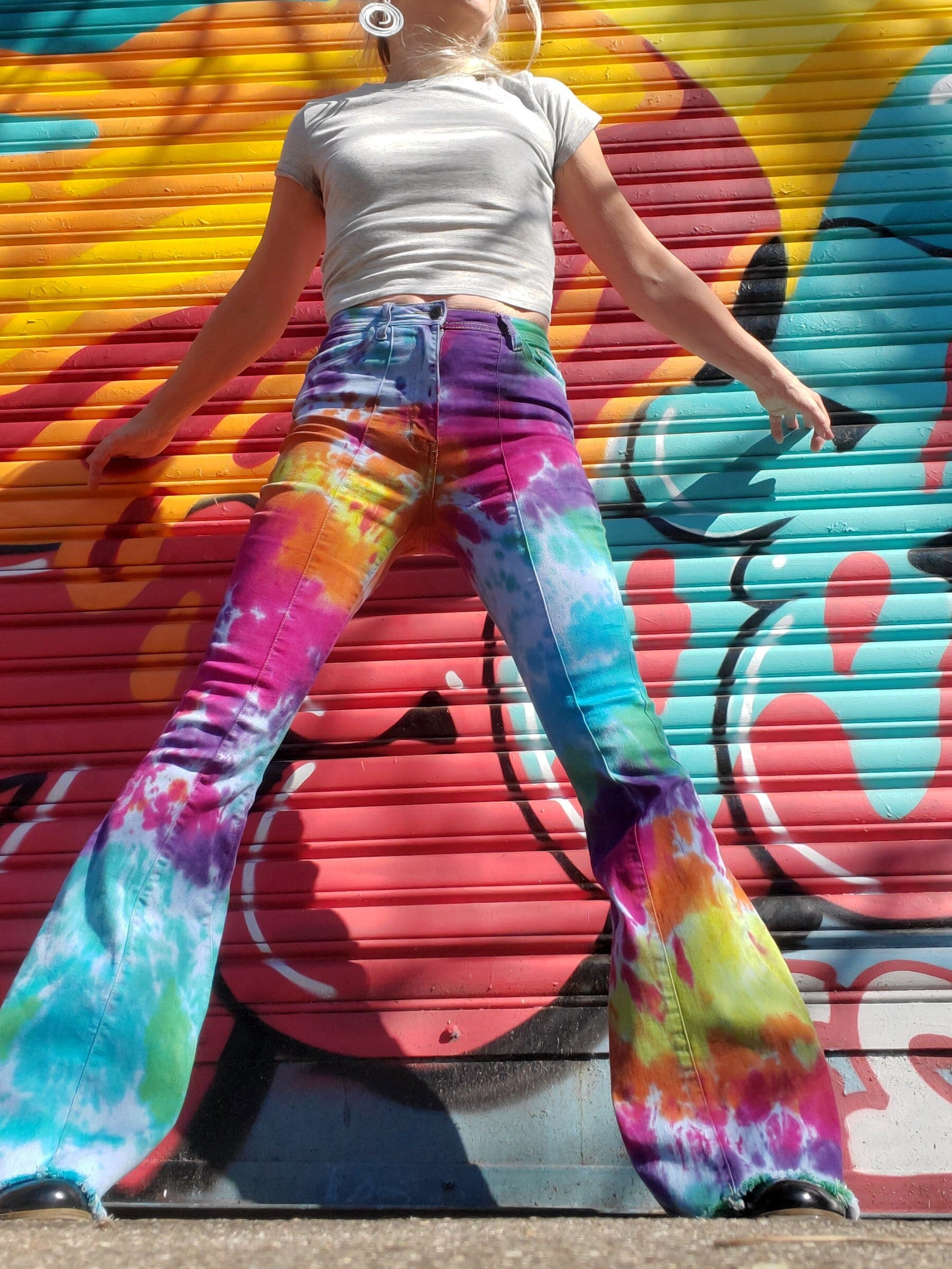 Tie Dye Bell Bottoms - Etsy Tie Dye Bell Bottoms - Etsy