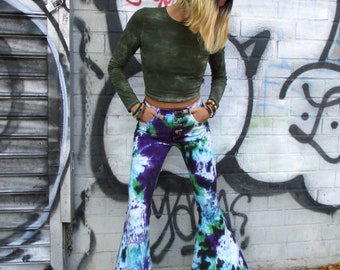 Funky Bell Bottom Pants | Etsy Australia