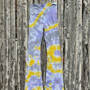 Pastel Tie Dye Yoga Pants, Small - Ready to Ship