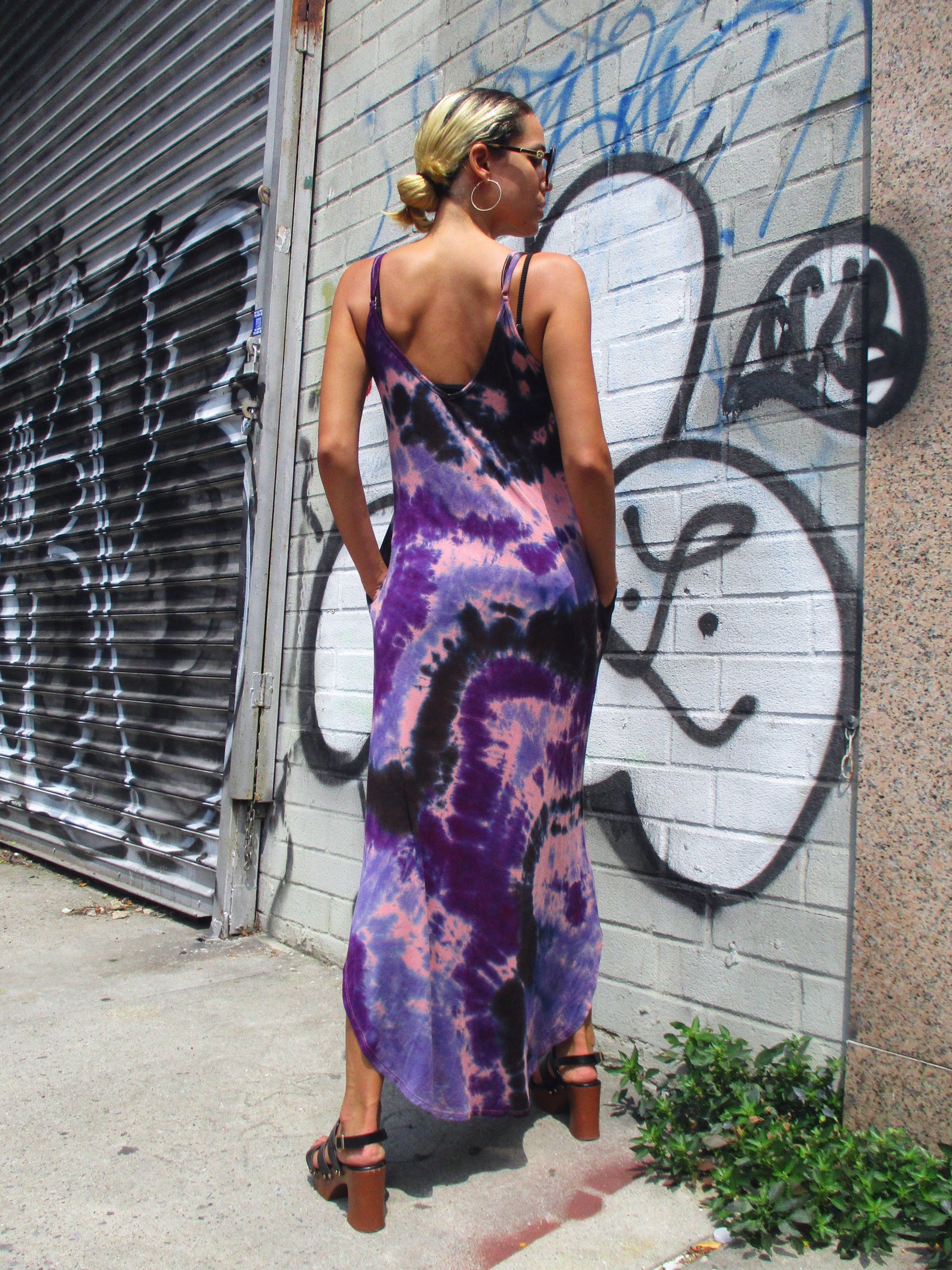 Tie Dye Summet Dreasez Purple Tie Dye Summer Dress With Pockets - Etsy