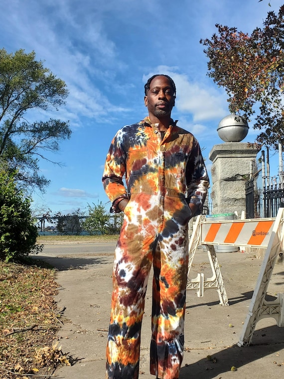 Earthy UTILITY SUIT, Tie Dye Coveralls - Etsy