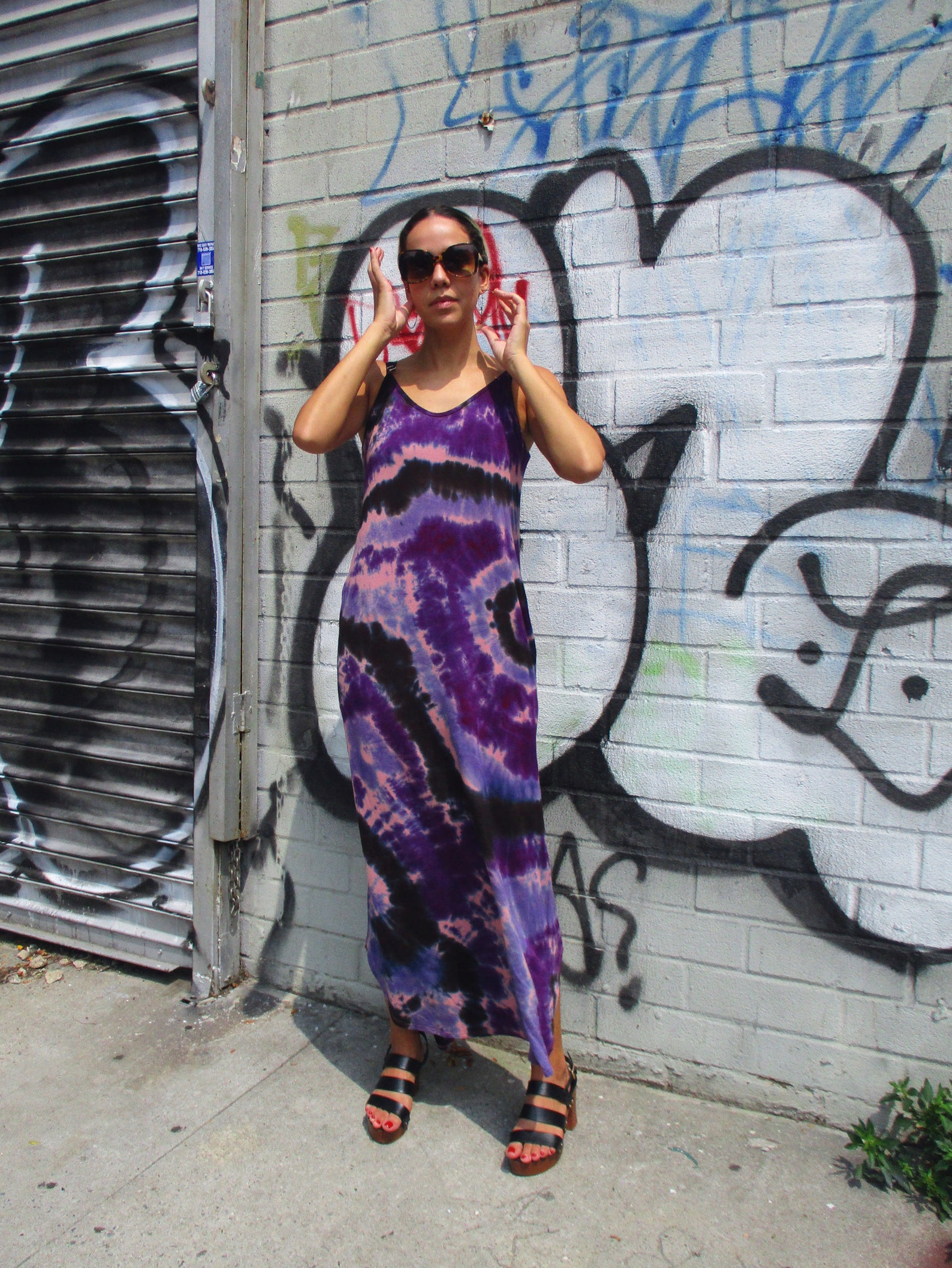 Tie Dye Summet Dreasez Purple Tie Dye Summer Dress With Pockets - Etsy