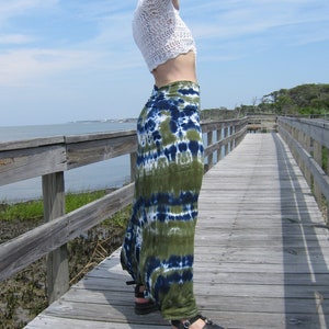 Tie Dye Maxi Skirt with Fold Over Waistband, XS-3XL image 5