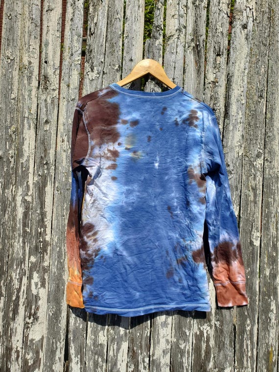 JOE COCKER Style Tie Dye Henley Shirt - Etsy
