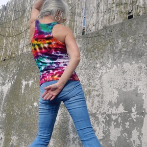 Black Queen Tie Dye Women Racerback Tank DT02