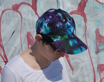 Northern Lights Tie Dye Baseball Hat