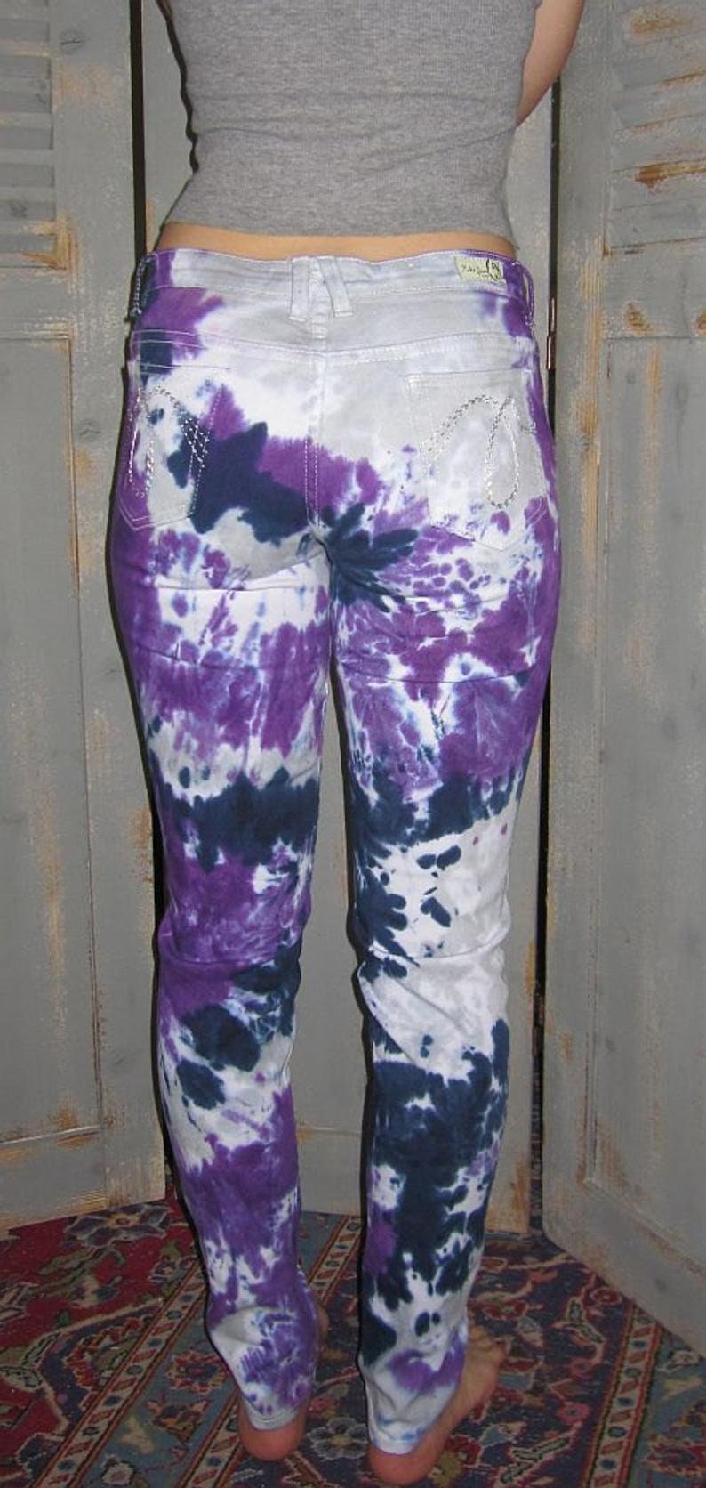 Tie Dye Skinny Jeans | Etsy