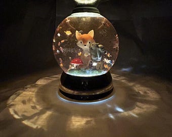 Bath & Body Works Forest Friends (Fox and Squirrel) Fall Globe Candle Holder
