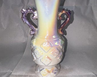 Vaso in lustro di perle, metà secolo, vintage