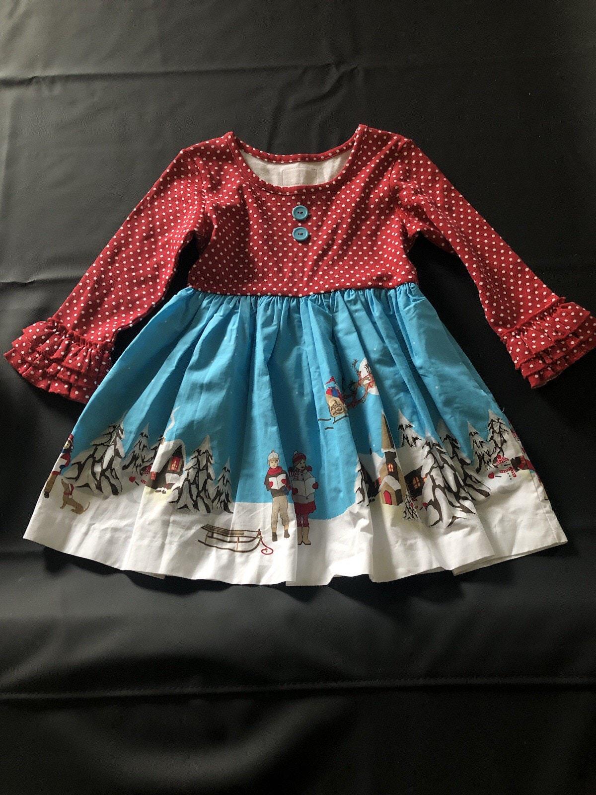 eleanor rose christmas cookie dress AW23girls