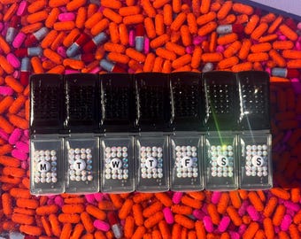 Organizador de pastillas AM/PM con brillo