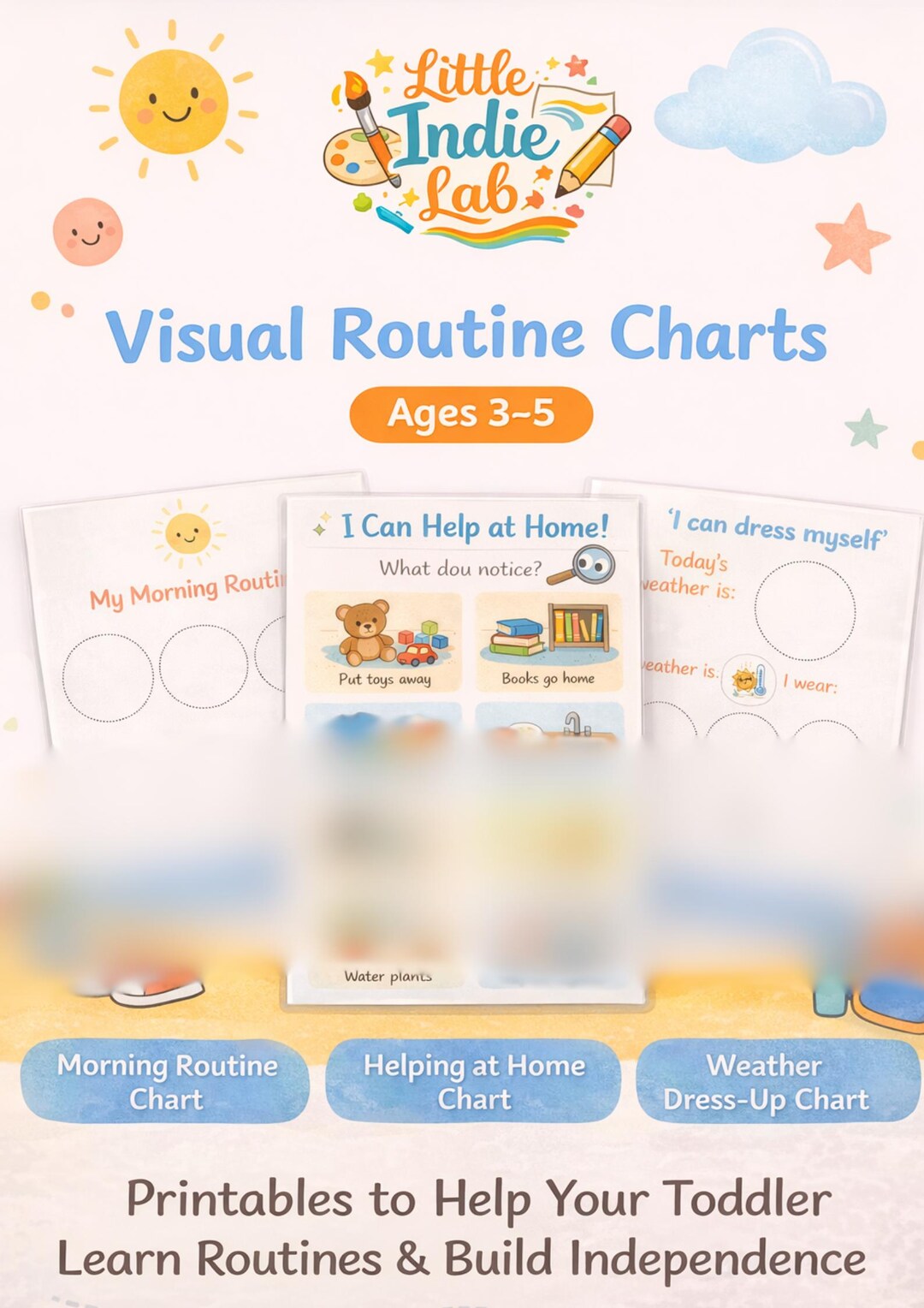 Complete Visual Routine Chart Bundle for Toddlers | Non Reward Based ...