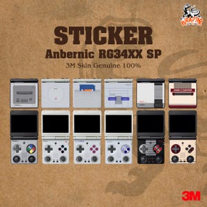 3M Skin Sticker for Anbernic RG34XXSP (Device not included)