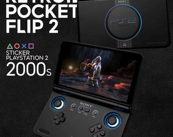 PS2 Edition 3M Skin Sticker for Retroid Pocket Flip 2 (Device not included)
