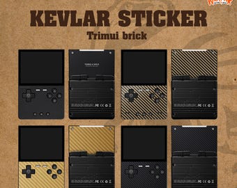 Sticker carbone édition Kevlar pour brique Trimui (appareil non inclus)