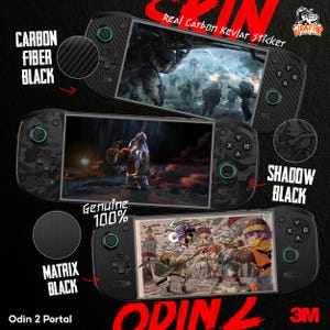 3M Carbon Kevlar Edition Skin Sticker for Odin 2 Portal (Device not included)