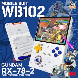 Mobile Suit WB102 Edition 3M Skin Sticker for Anbernic RG40xx V (Device not included)