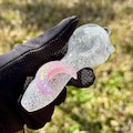 Luminous Moon Glass Smoking Pipe , Tobacco Pipe , Hand Pipe , Spoon Pipe , Gift For Smoker
