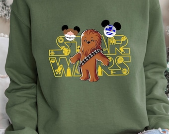 Star Wars Chewbacca Sweatshirt, Star Wars Day Sweatshirt, Disney Star Wars Sweatshirt, Star Wars Wookie Sweatshirt, Droid Shirt, 311309