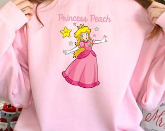 Princess Peach Shirt, Super Mario Bros Shirt, Mario Family Shirts, Mario Princess Peach Shirt, Princess Shirt, 311159