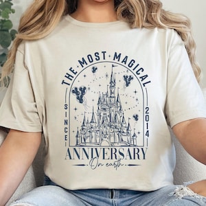 Disneyland The Most Magical Anniversary On Earth Shirt, Disneyland Honeymoon, Magical Castle Anniversary, Magic Kingdom Trip 313382