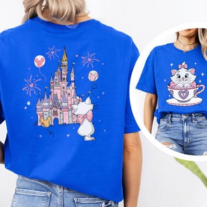 Marie Cat Tea Cup Party Shirt, The Aristocats Disney Castle Shirt, Disney Family Tee, Disneyland Cat Lady Tee 312898