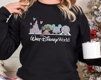 Walt Disneyworld Sweatshirt, Disney World Hoodie, Retro Walt Disney Crewneck, Magic Kingdom Sweatshirt, Disney Vacation Hoodie 312703