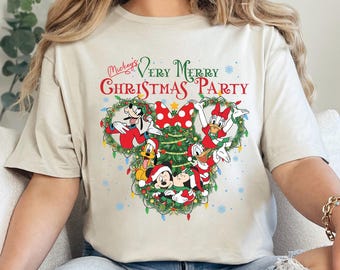 Mickey’s Very Merry Christmas Party Shirt, Disney Christmas Tee, Mickey&Friends Christmas Shirt, Disneyland Xmas Family Holiday Tee 313728