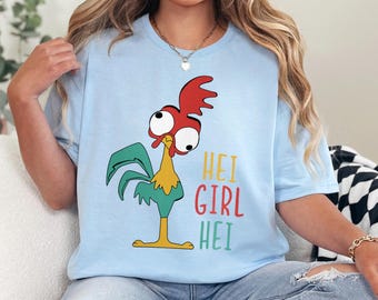 Hei Girl Hei Tshirt, Moana Hei Hei Shirt, Moana Shirt, Vacation Shirt, Moana 312 Movie Shirt 312359