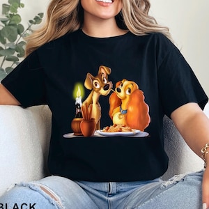 Lady And The Tramp, Lady And The Tramp Shirt, Disney Lady And The Tramp, Disney Family Shirts, Disney Couple Shirts, 311355