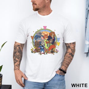 Disney Zootopia Characters Shirt, Nick Wilde Judy Hopps Shirt, Disney Family Trip Shirt, Zootopia Mickey Balloons Tee 314659 bild 18