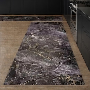 Tapis de passage de cuisine en marbre diatomite : tapis de sol antidérapant et lavable