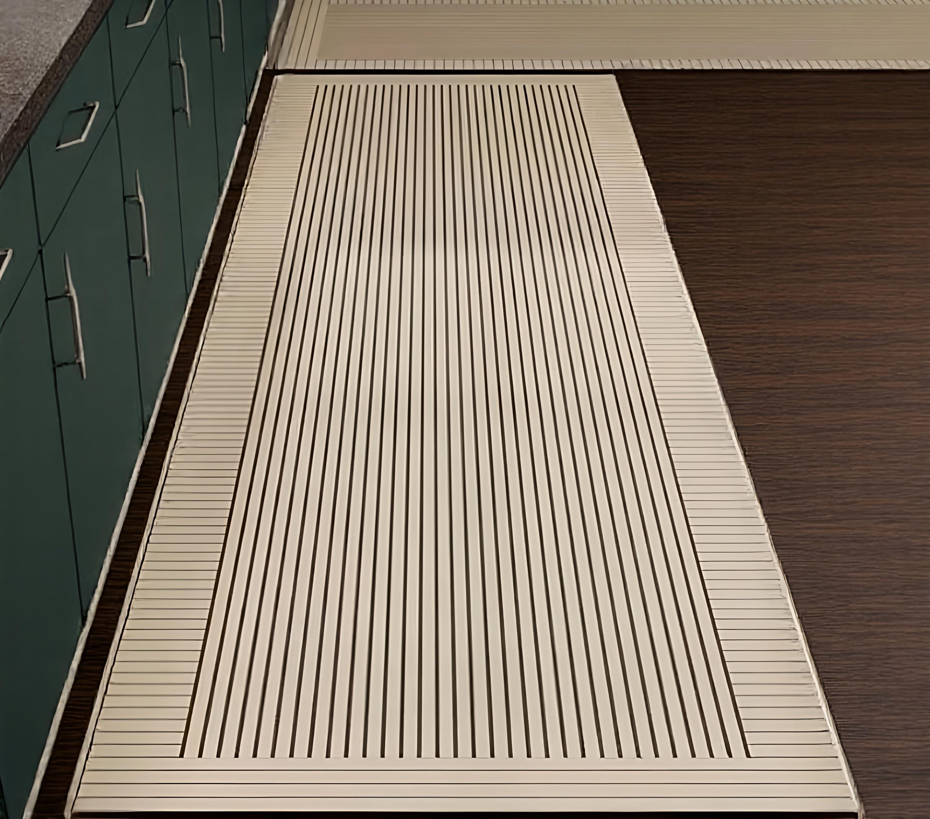 LINEAR Kitchen Bathroom runner mat - none slip - washable - Modern design rug