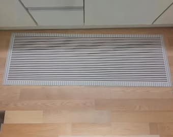 Grey Washable Kitchen runner mat  - two styles and two sizes! - Washable and Easy to clean