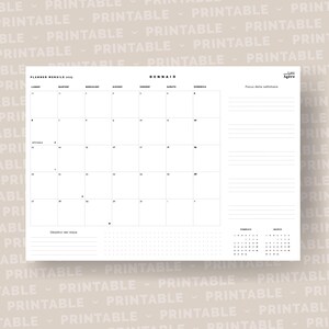 Planner Mensile 2025
